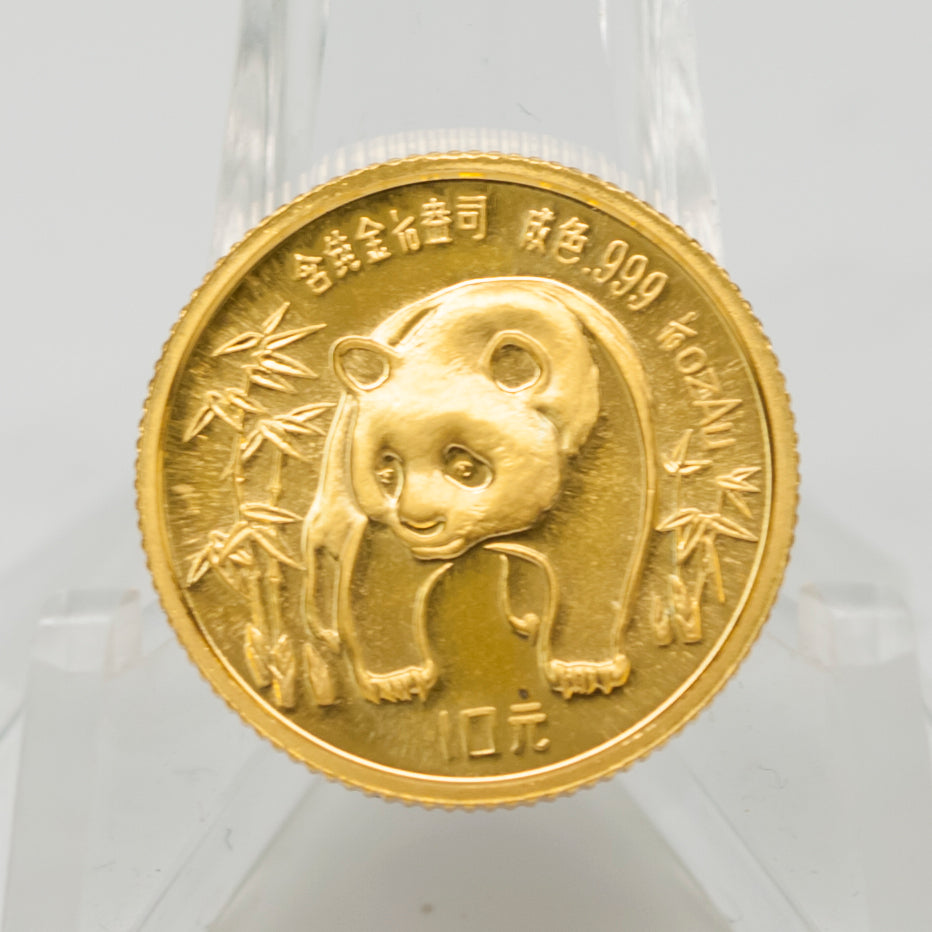 1/10 oz. Gold Chinese Panda 1986